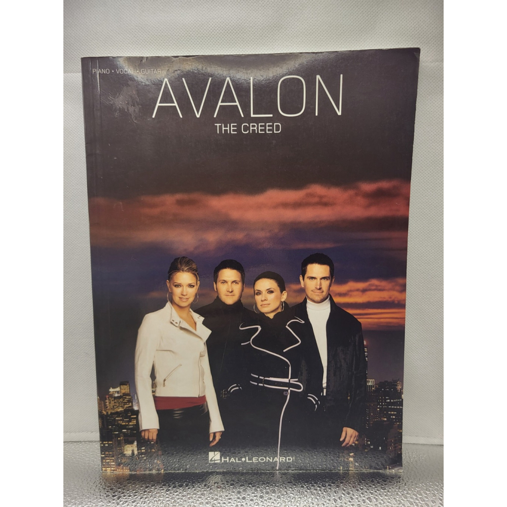 AVALON The Creed Piano Vocal Guitar Sheet Gospel Christian Music Songbook Used